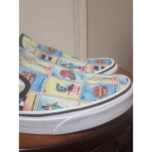 Los Vans Loteria Multi-Color Classic Sneakers Shoes Mens Sz 10 Women 11.5 - Picture 5 of 14